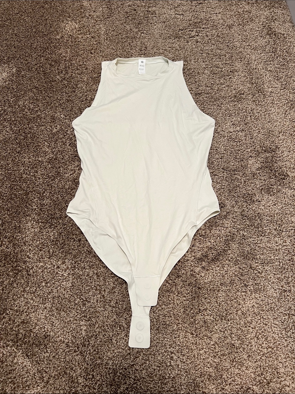 lululemon athletica Cream High-Neck Sleeveless Bodysuit